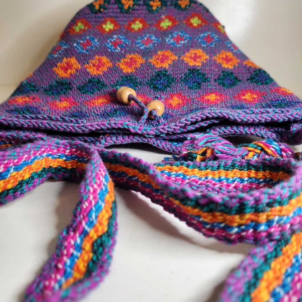 Macrame Style Flower Bucket Backpack - image 4